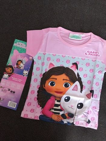 Tee-shirt fille Gabby’s Dollhouse neuf 2 ans
