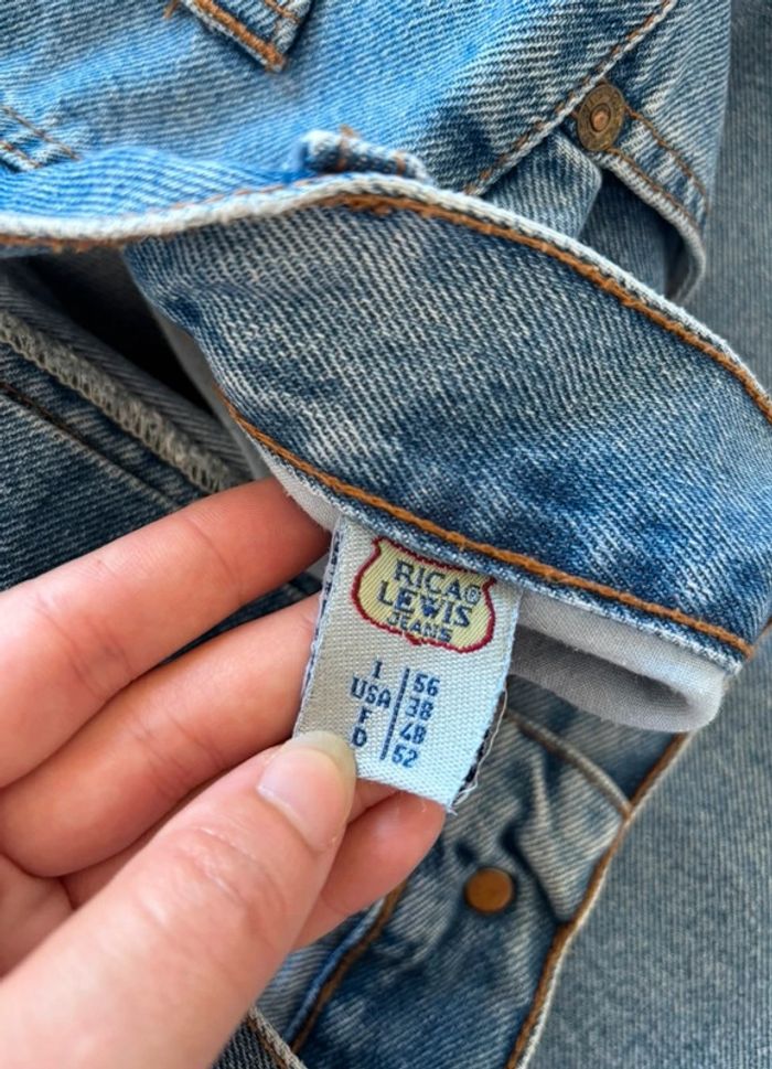 Jean vintage Rica Lewis RL70 relaxed fit droit – bleu clair – taille 50/2XL – 90s homme - photo numéro 10