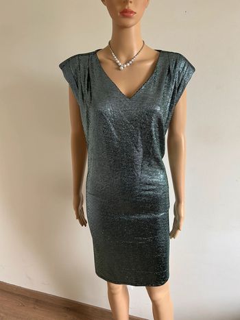 Robe verte et argentée brillante neuve Breal taille 42 (valeur 50€)