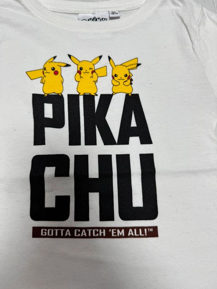 T-shirt manche longue pikachu 5 ans - photo numéro 2
