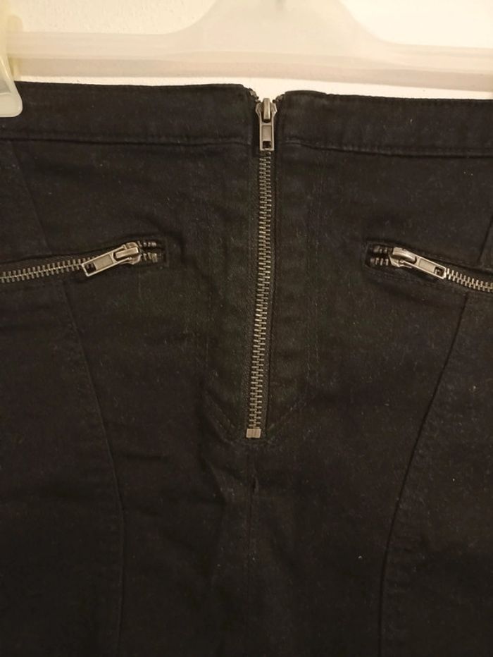 Mini jupe jeans noire - photo numéro 2