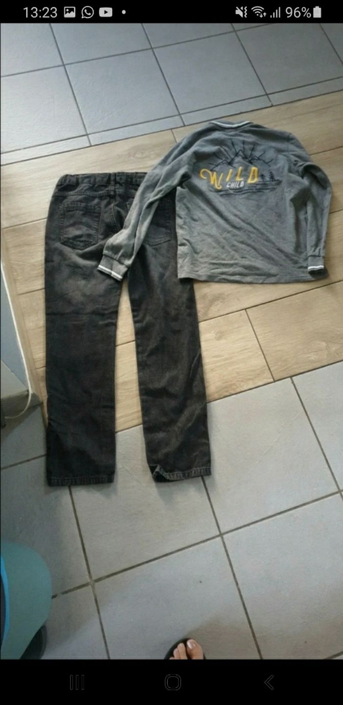 Ensuite garçon jeans polo 12 ans - photo numéro 2