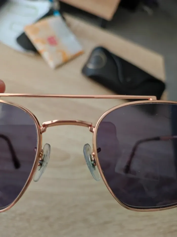 Lunette solaire ray-ban rose gold - photo numéro 4