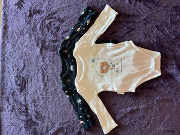 Lot de 2 bodies bébé garçon taille 9 mois