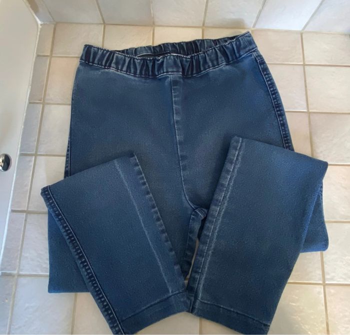 Jegging bleu  taille élastique , Skinny MS mode M - photo numéro 3