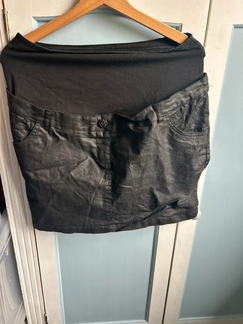 Jupe de grossesse courte noire, taille 38