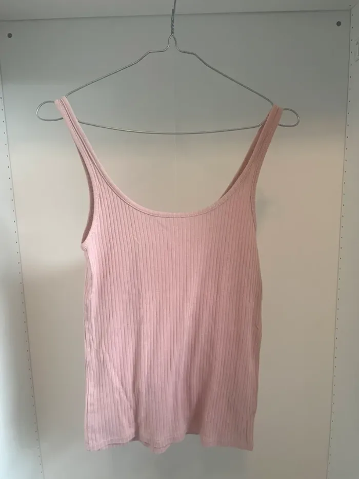 Débardeur côtelé rose Undiz Taille S