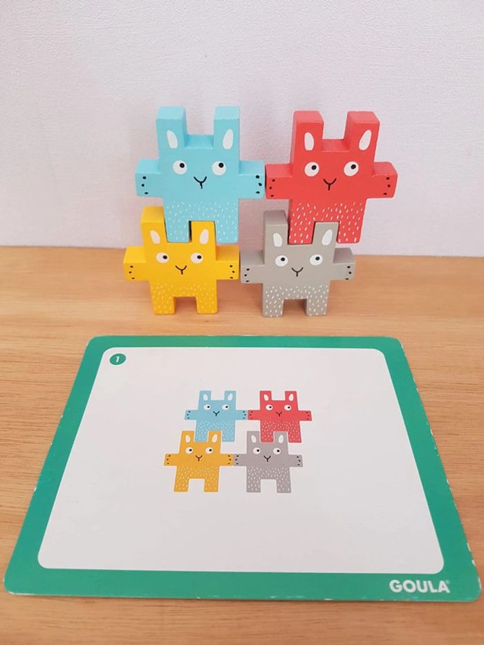 Goula Lapins à empiler, jeu en bois - photo numéro 14