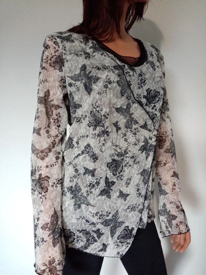 Haut effet dentelle 40