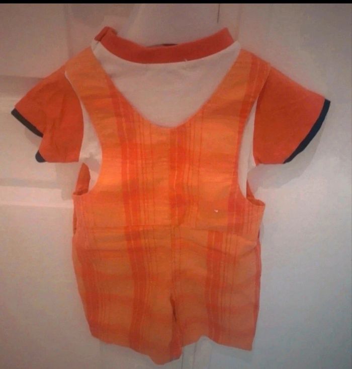 Ensemble t shirt et salopette garçon 12 mois neuf - photo numéro 2