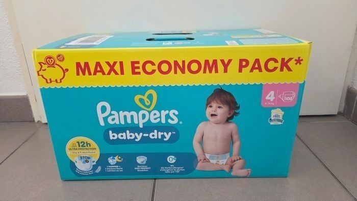 108 couches pampers taille 4 - photo numéro 3