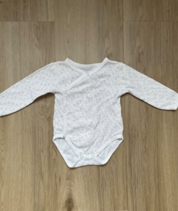 Body kiamdi blanc à motifs 6 mois