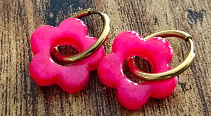 Boucles d'oreilles faites mains - photo numéro 4