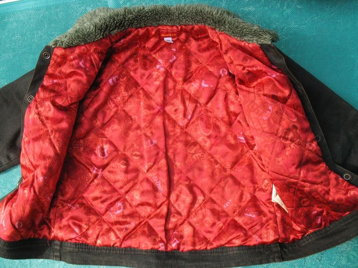 VESTE EN JEAN MARRON FONCÉ FILLE "MARÈSE" - 6 ANS - n°01 - photo numéro 3
