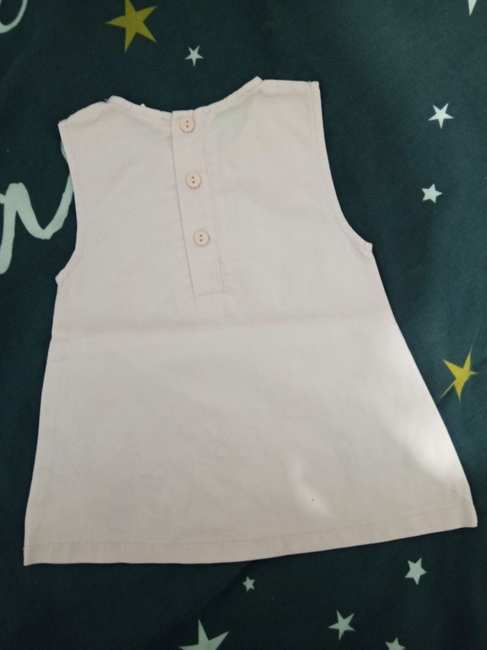 Robe rose "fleurs" _ 3 mois - photo numéro 3