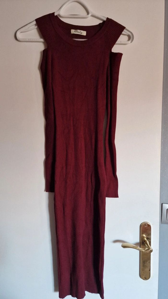 Robe Pull bordeaux - photo numéro 7