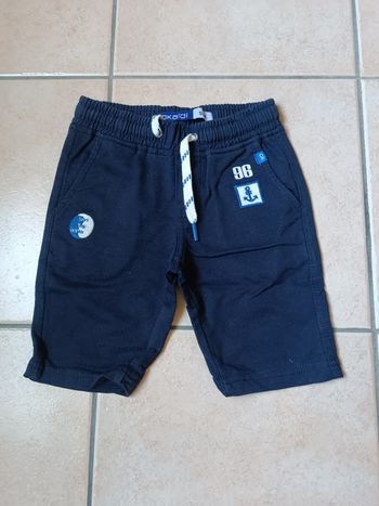 Short molleton bleu marine Okaïdi 4 ans