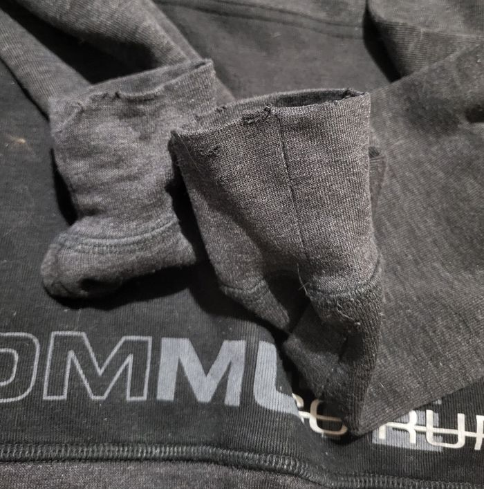 Sweat à capuche Tex noir / gris - photo numéro 4