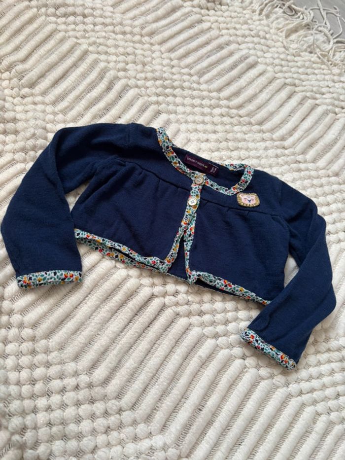 Cardigan court fille 9 mois Sergent major