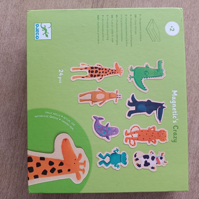 Jeu puzzle magnétique 3 pièces Magnetics crazy djeco - photo numéro 2