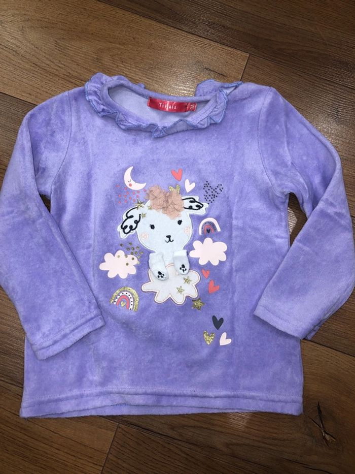 Pull de pyjama fille 🌺tissaia taille 3 ans très bon état