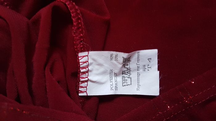 Blouse femme grenat 46 (T4) Brindille - photo numéro 3