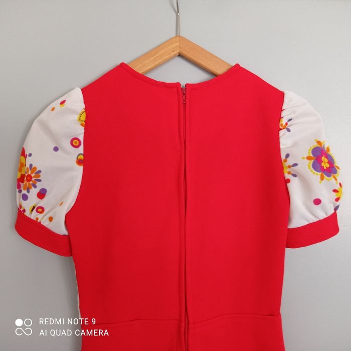 Robe rouge et blanche vintage t34/36 - photo numéro 6