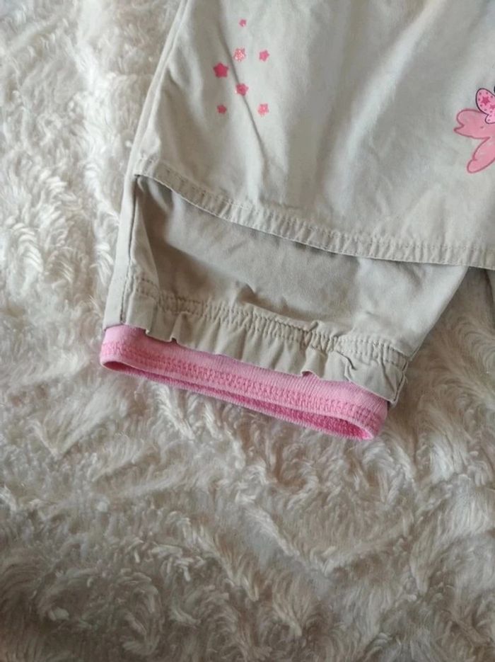 Short Pantacourt Fille 18 mois Minnie Disney Baby 100% coton - photo numéro 7