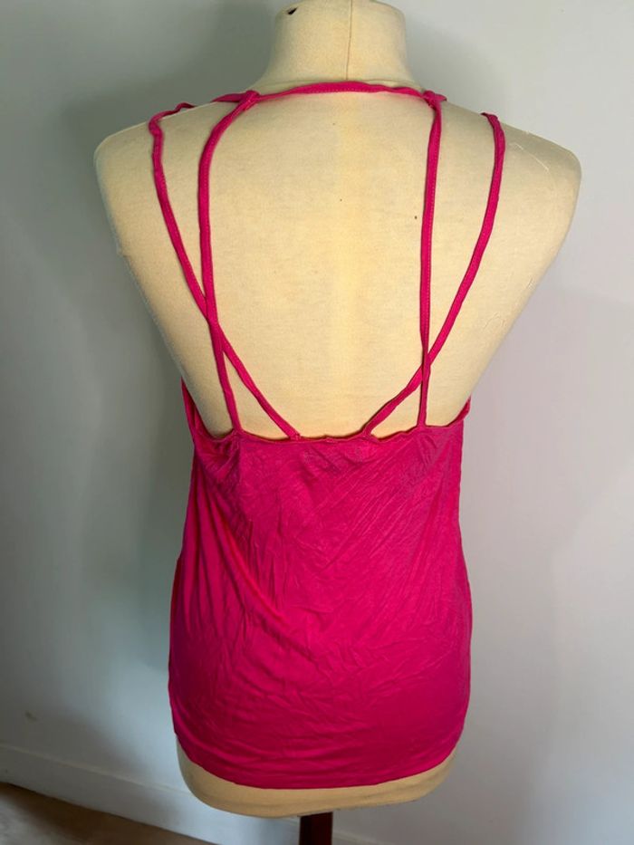 Top à bretelles rose - photo numéro 2