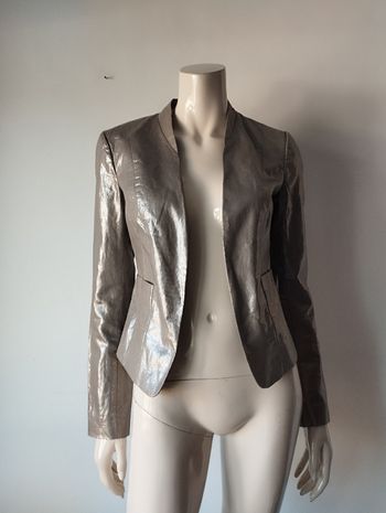 Blazer coton et lin Camaïeu taille 36