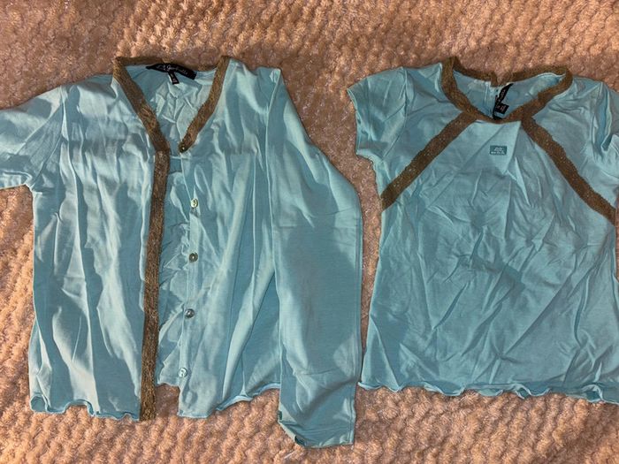 Lot 2 pièces Lili Gaufrette – top et gilet