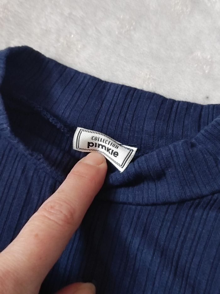 Pull court marine taille S - photo numéro 3