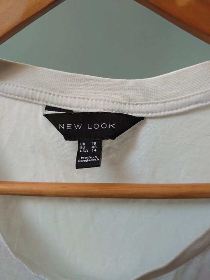 T-shirt blanc sans manches femme taille 46 - photo numéro 3
