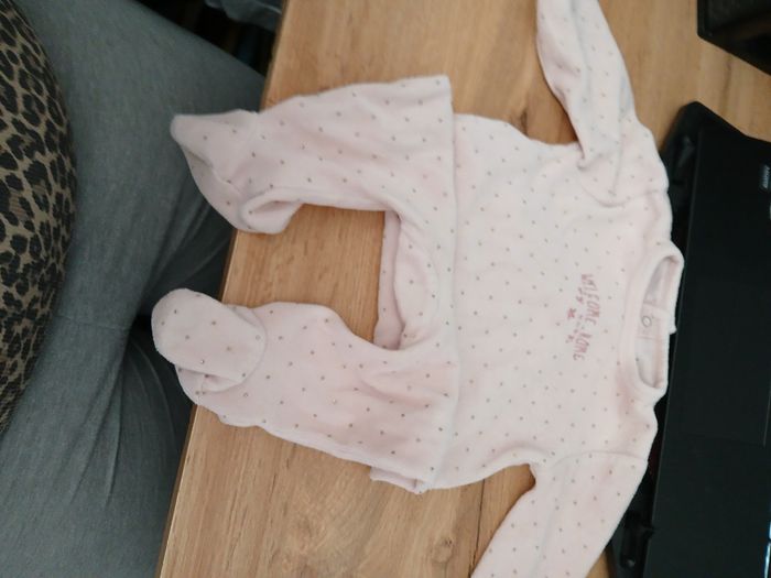 Pyjamas velour rose kiabi