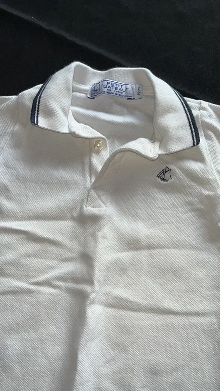 Combi short blanche petit bateau 12 mois - photo numéro 2