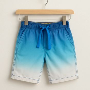 💙 Short dégradé bleu Palomino taille 92 cm.