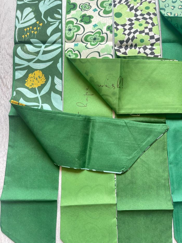 Lot de 4 bandeaux, foulards vintage - photo numéro 8
