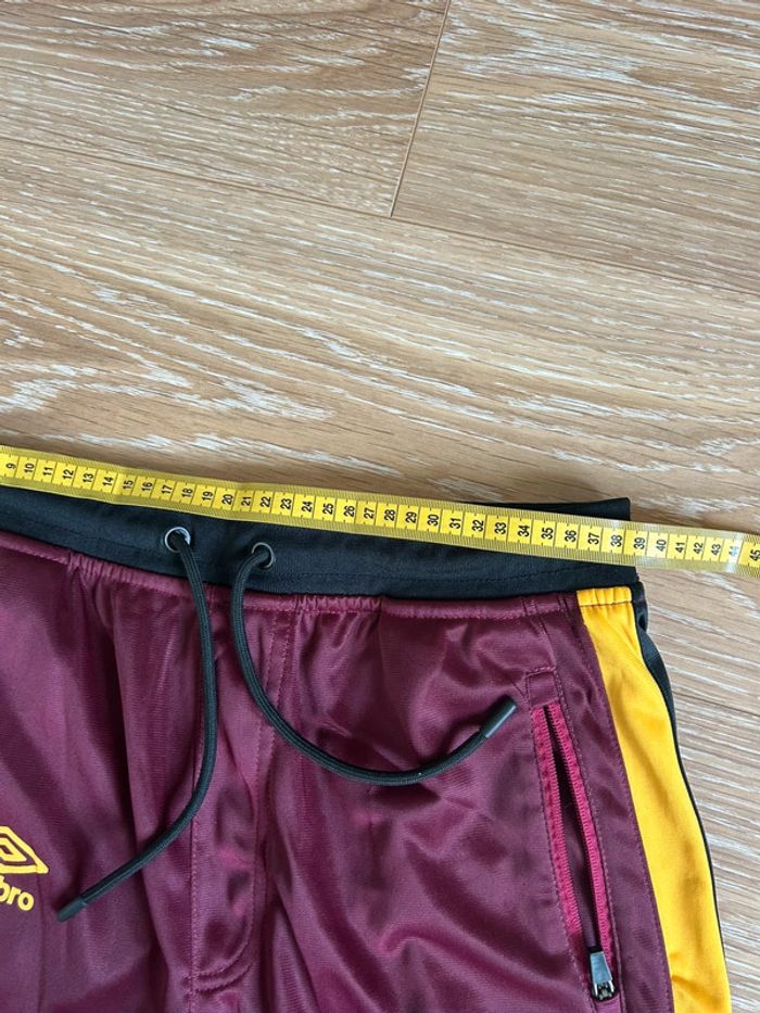 Jogging survêtement slim umbro  bordeaux et moutarde - photo numéro 7