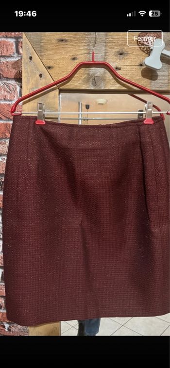 Jupe bordeaux 