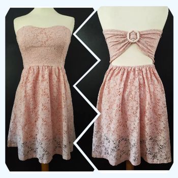 Robe bustier dentelle joli dos 36