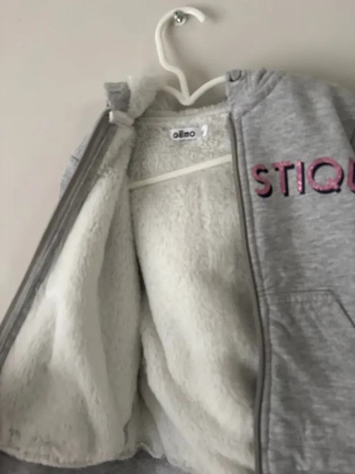 👚 Gilet à zip chaud - 3 ans - très bon état - fantastique- fille - photo numéro 5