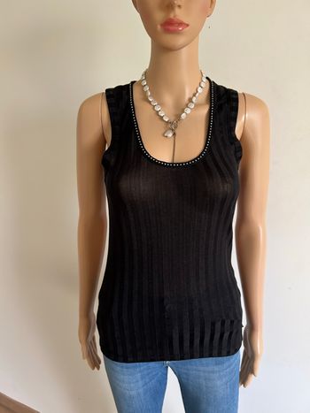 Débardeur noir sans manches Morgan taille M comme neuf (taille petit)