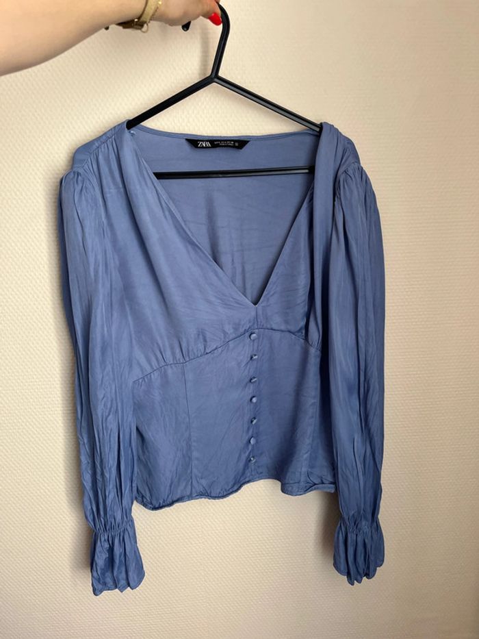 Blouse bleu Zara taille S