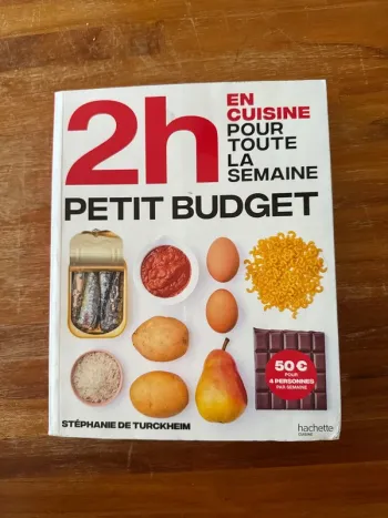 Livre 2h en cuisine pour toute la semaine petit budget