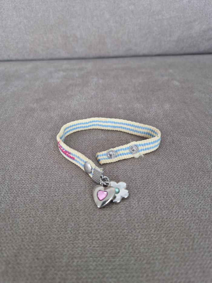 Bracelet Diddlina couleur jaune à rayures bleu - photo numéro 6