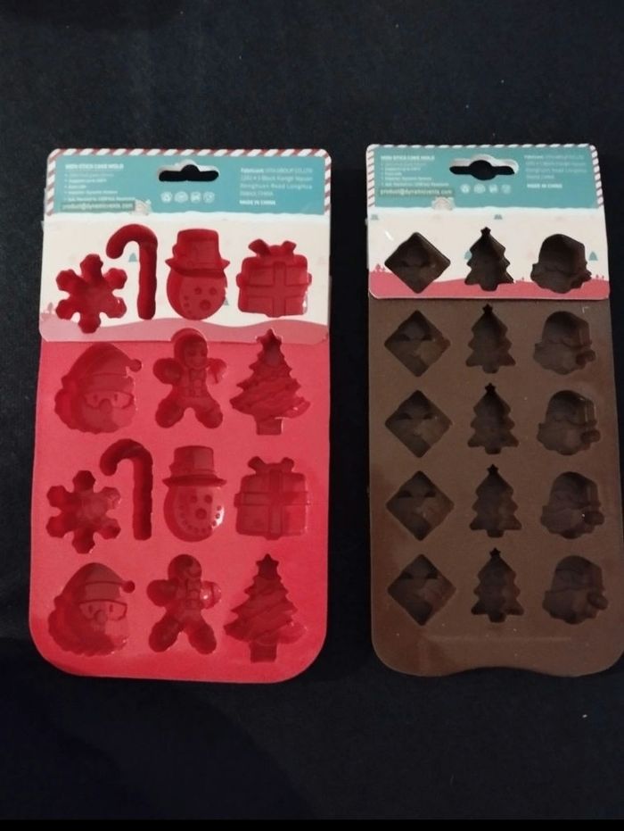 Moules silicone de Noël neufs