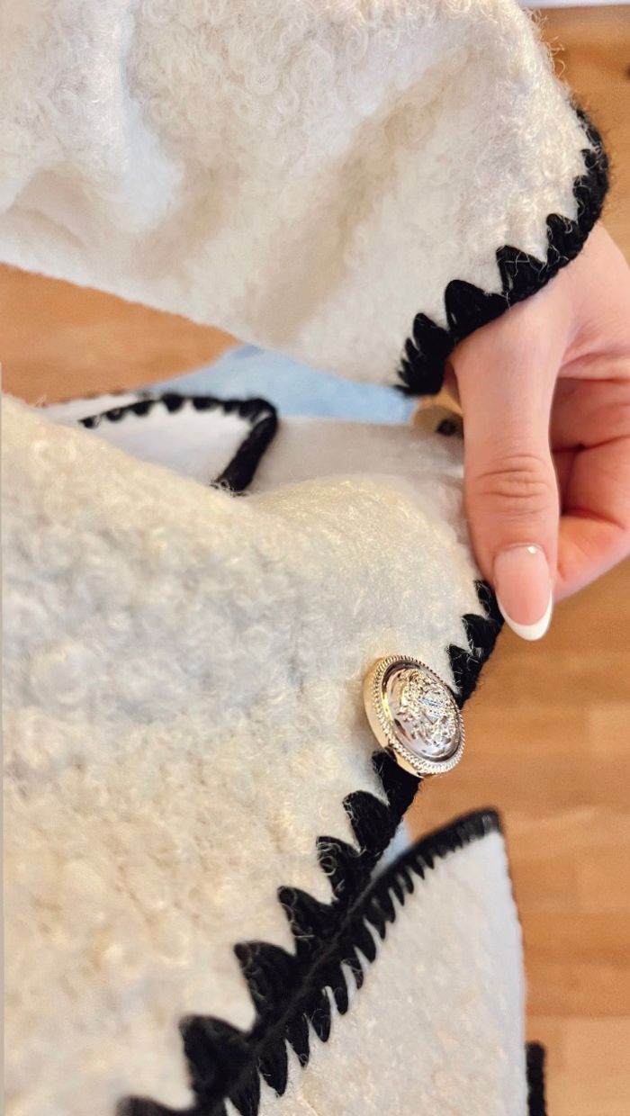 Veste Bouclette à Boutons argents - photo numéro 5