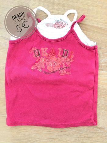Débardeur tee-shirt Okaidi en 3ans