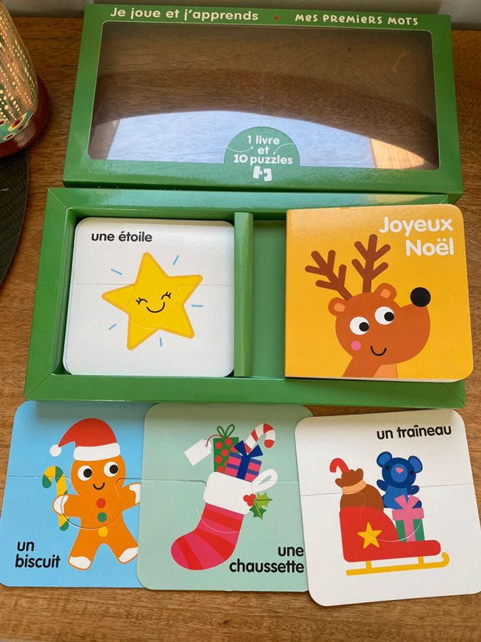 Imagier et puzzle de Noël