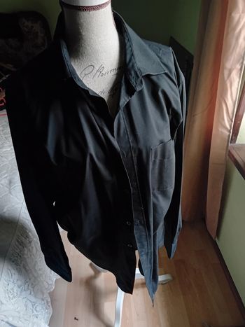 Chemise manches longues noire